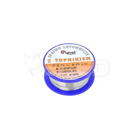 Cyna Sn60Pb40 0.70mm 0.1kg