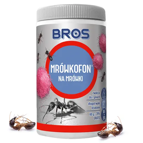 Bros - mrówkofon 60g+12g gratis granulat na mrówki