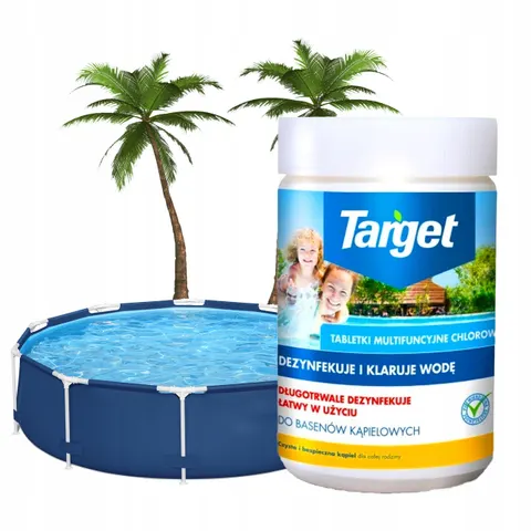Target - chlor multi tabletki dezynfekcja wody w basenie 1kg 50 x 20g