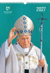 Kalendarz ścienny 2027 Jan Paweł II format A3