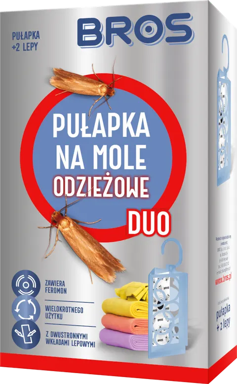 Pułapka na mole odzieżowe BROS DUO + 2 wkłady