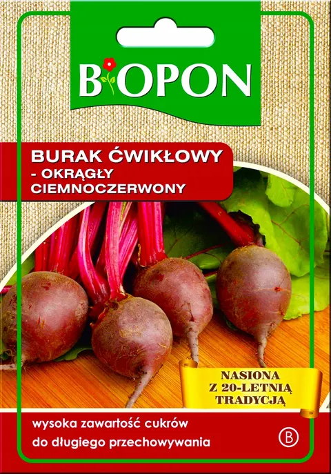 Biopon - nasiona burak ćwikłowy okrągły 15g