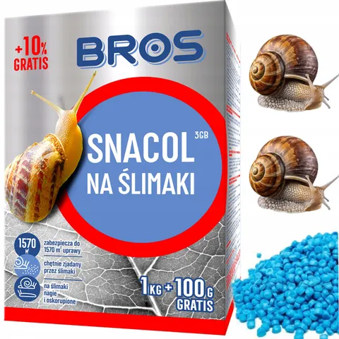 Bros - snacol 1 kg + 100 gratis trutka na ślimaki