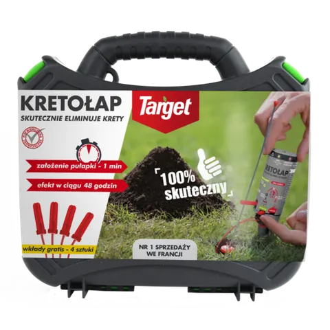Target - kretołap pułapka na krety walizka