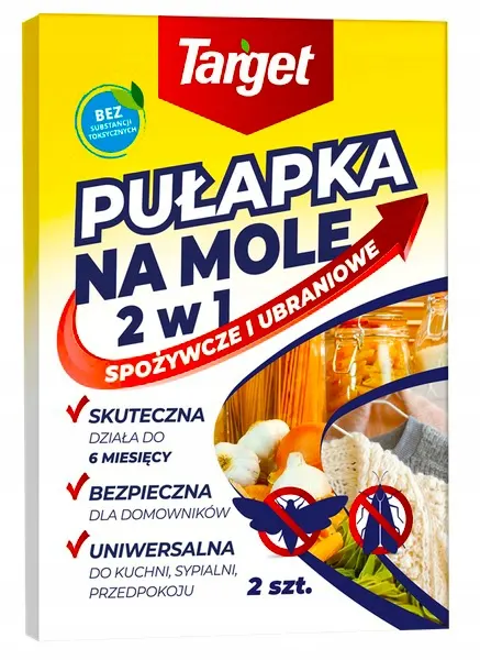 Target - pułapka 2w1 na mole spożywcze i ubraniowe 2 szt.