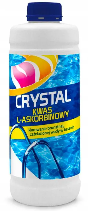Gamix kwas askorbinowy witamina c do basenu brunatna woda 1l + rękawiczki