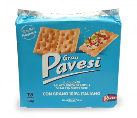 Gran Pavesi il Cracker Salato krakersy 560g Niebieskie