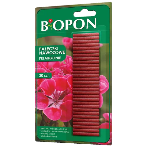 Pałeczki Nawozowe do Pelargonii 30szt. BIOPON