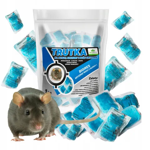 Bioires - trutka na myszy szczury gryzonie pasta niebieska