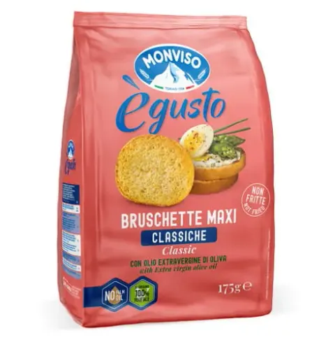Monviso Egusto Bruschette Maxi Classiche Bruschette z oliwą z oliwek 175g