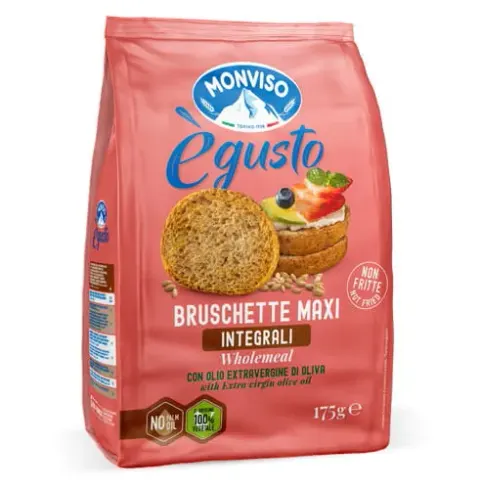 Monviso Egusto Bruschette Maxi Integrali Bruschetta pełnoziarnista 175g