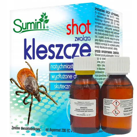 Sumin - shot zwalcza kleszcze i komary 2x100ml