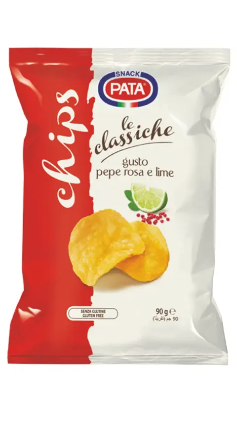 Pata Le Classiche Pepe rosa e lime Chipsy z pieprzem różowym i limonką 90g