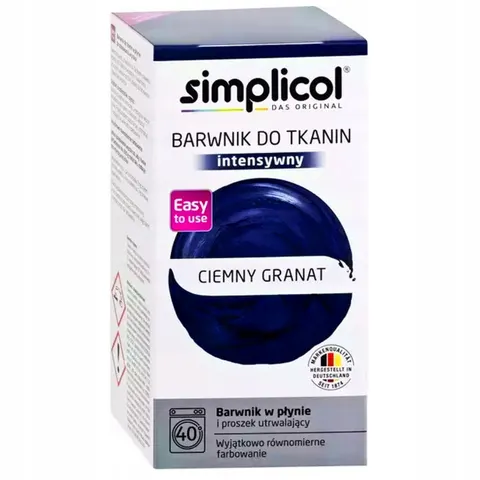 Simplicol - ciemny granat, intensywny barwnik do tkanin