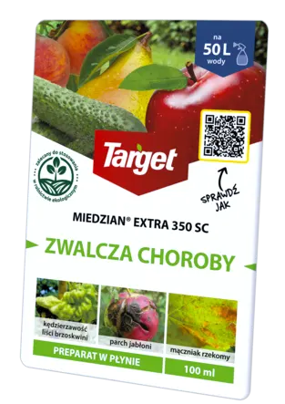Target - miedzian extra 350sc środek zwalczający choroby roślin, parcha, zgniliznę, zarazę 100ml