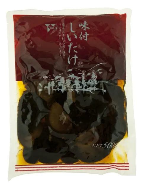 GRZYBY SHITAKE AJITSUKE POŁÓWKI W SŁODKIEJ ZALEWIE 500G
