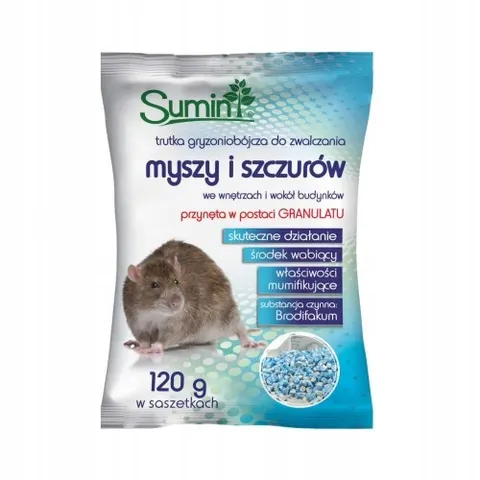 Sumin - trutka na myszy, szczury granulat 120g