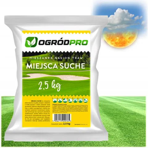Ogródpro - mieszanka nasion trawa na tereny suche 2,5kg