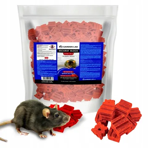 Garden lab - escarat block trutka na myszy, szczury kostka 5kg