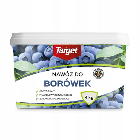 Nawóz do borówek 4kg TARGET obfite plony, prawidłowy rozwój roślin, zdrowe i smaczne owoce