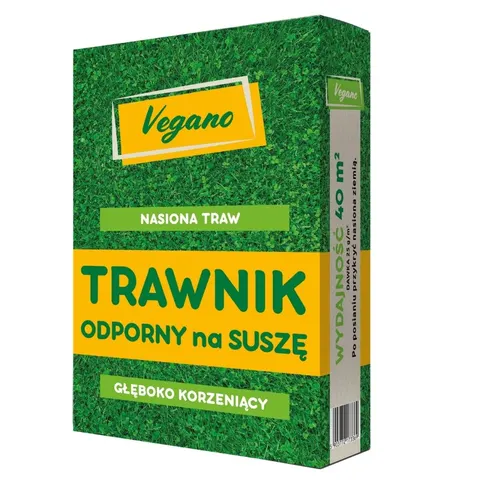 Nasiona trawy odpornej na suszę – trawnik na słoneczne stanowisko - 1 kg Vegano