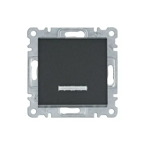LUMINA Łącznik kontrolny uniwersalny/schodowy, czarny WL0223 w