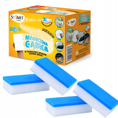 Smart clean - magiczna gąbka usuwa brud do ścian butów fug - 4 szt.