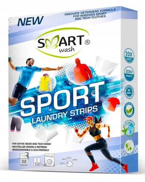 SMART WASH DETERGENT DO PRANIA W LISTKACH 32 SZT. ODZIEŻ SPORTOWA