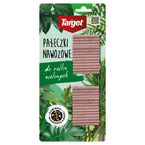 Pałeczki nawozowe do roślin zielonych – 50 szt. – długie działanie i zdrowe liście – Target