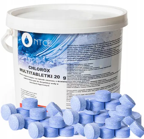 Ntce - blue chlorox tabletki multifunkcyjne 5kg - 20g
