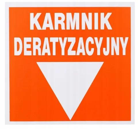 Pest pro - naklejka - karmnik deratyzacyjny - 1szt