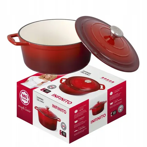 Mg - garnek żeliwny 25 cm 4,8l