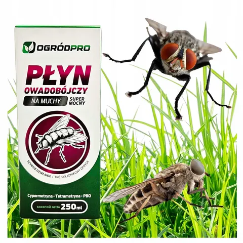Ogródpro - mocny płyn oprysk na muchy cypermetryna 250 ml