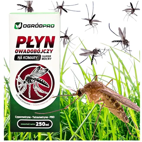 Ogródpro - mocny płyn oprysk komary w tym tygrysie cypermetryna pbo 250 ml