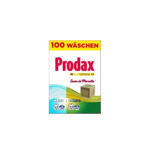 Proszek do prania PRODAX DUOPACK (5,2kg kolor + 1,3kg biały)