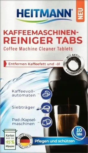 Heitmann odkamieniacz do ekspresu tabletki 10 szt