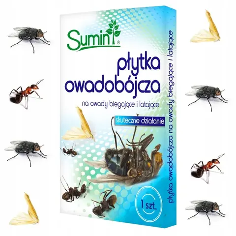 Sumin płytka na owady komary muchy mrówki mole muszki owadobójcza