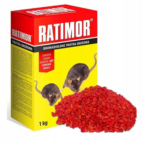 Silny granulat na myszy trutka na szczury ddd 1kg ratimor bromadiolone
