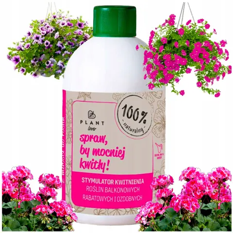 Nawóz do surfinii, do pelargonii, spraw by mocniej kwitły plant lover 500ml
