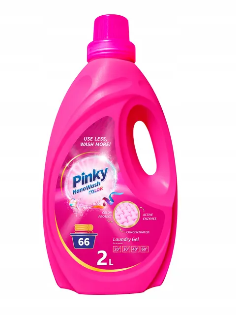 Pinky nanowash płyn żel do prania ubrań kolorowych kolorów 2l 66 prań