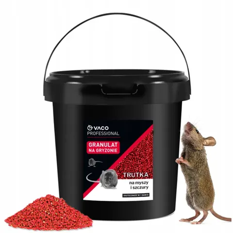Vaco - bardzo mocna trutka na szczury myszy granulat bromadiolon bitrex 3 kg