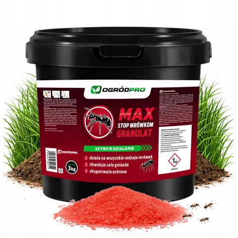 Trutka na mrówki ultra mocna likwiduje całe kolonie gniazda ogródpro max 3kg
