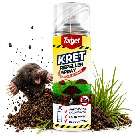 środek na krety ekologiczny odstrasza kreta target kret repeller spray 400ml