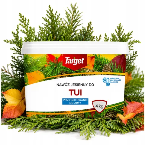 Target - nawóz jesienny do tui, cisów, jodeł i żywotników, wiaderko 4 kg
