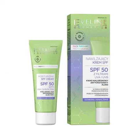 EVELINE FACE THERAPY PROFESSIONAL Krem do twarzy na dzień NAWILŻAJĄCY SPF 50, 30 ml