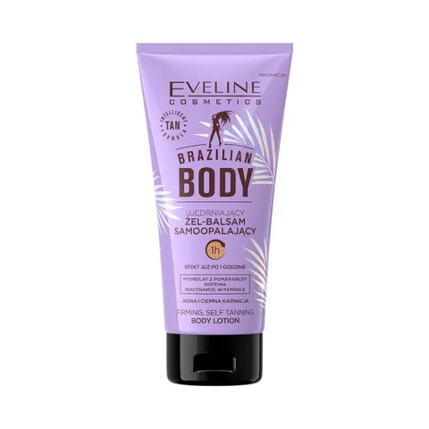 EVELINE BRAZILIAN BODY ŻEL-BALSAM SAMOOPALAJĄCY DO CIAŁA 150ML UJĘDRNIAJĄCY JASNA I CIEMNA KARNACJA