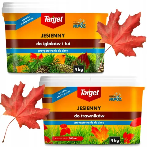 Target - zestaw nawozów jesiennych do tui i trawnika 4 kg + 4 kg