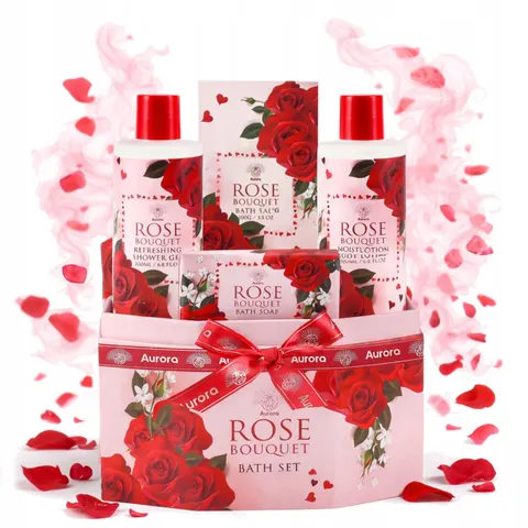 Aurora - rosa box bukiet 4 el