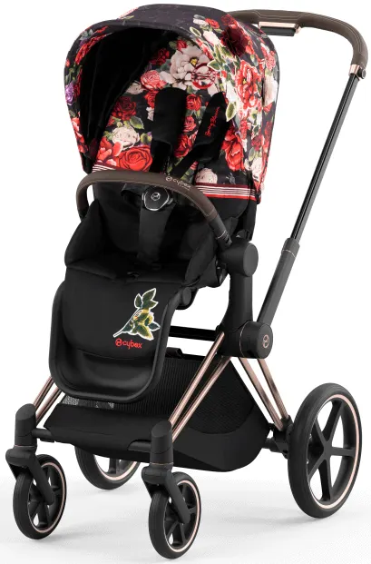 CYBEX PRIAM 4.0 wózek spacerowy | Spring Blossom Dark / Rosegold
