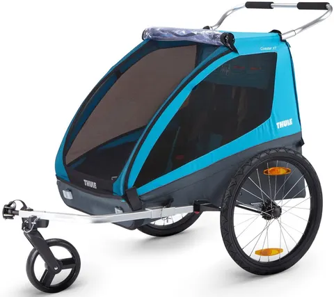 THULE COASTER XT podwójna przyczepka rowerowa | Blue
